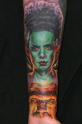 Paul Acker - The Monster and his Bride. Keyword Galleries: Color Tattoos, 