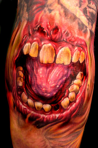 Looking for unique Tattoos? Mouth on Elbow. click to view large image