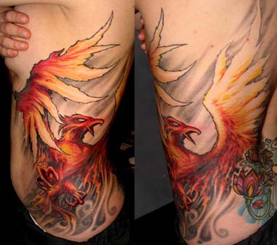 Best Sketch Of Phoenix Tattoo Design Picture 2. Paul Booth - Fire Phoenix 