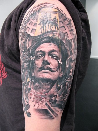 Dali Sleeve Tattoo