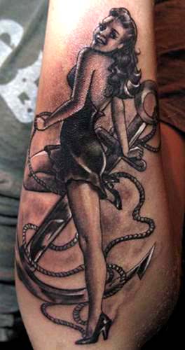 (Tattoos > Little Dragon > Page 4 > Anchor Pin Up tattoo)