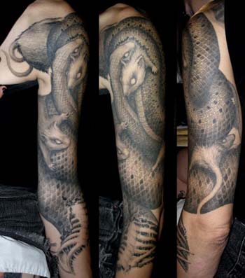 Tribal Tiger Tattoo Sleeve