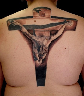 Tattoos Religious tattoos dali cross click to view large image