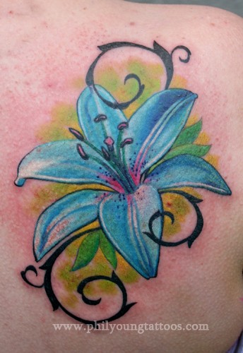 Phil Young lily flower Large Image Leave Comment Tattoos