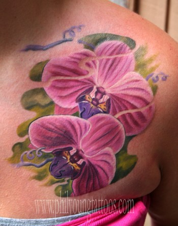Phil Young - Orchids Large Image Leave Comment. Tattoos. Tattoos Color