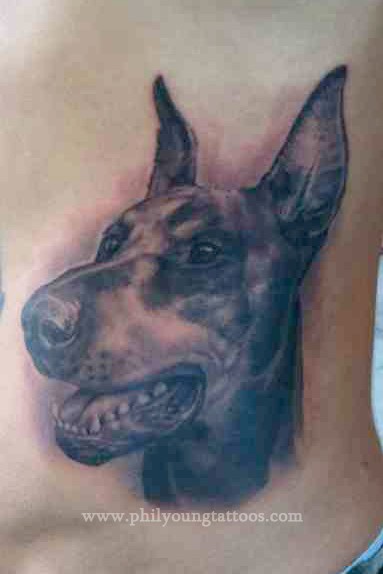 Tattoos · Phil Young. Puppy portrait done in Orlando