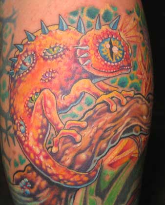 Dee Dee lizard tattoo Dee Dee lizard tattoo Leave Comment