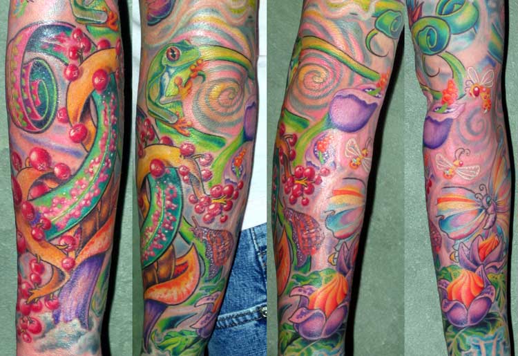 Looking for unique Tattoos? trippy flowers