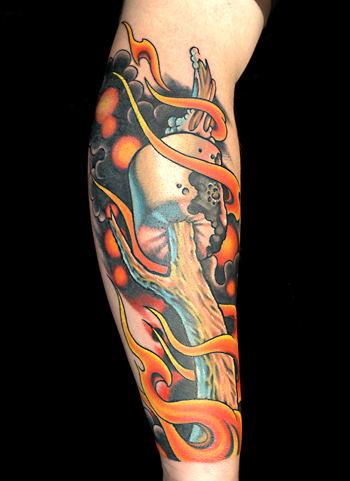 body tattoo upper arm; temporary tatto lower arm dice