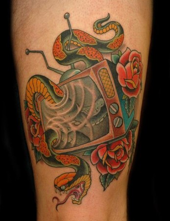 Tattoos · Russ Abbott. TV and Snake. Now viewing image 11 of 27 previous