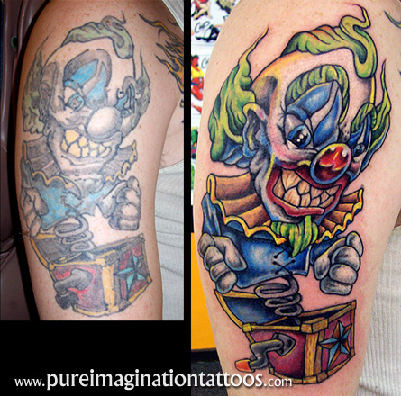 Kandyman Joe Clown Tattoo Repair Kandyman Joe Clown Tattoo Repair