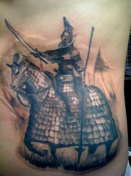 Looking for unique Tony Olivas Tattoos? Horse and Knight Tattoo