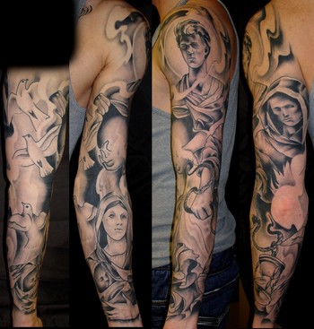 Angel Tattoo Arm Sleeve