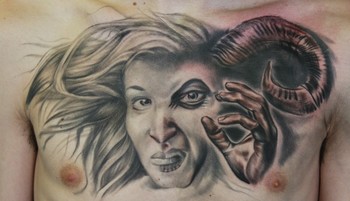 Featured image of post Good Vs Evil Tattoo Drawings Good vs evil tattoos good vs evil connected createmytattoocom