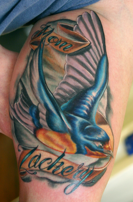 tattoo swallows. Tattoo Andy - Swallow/ Sparrow