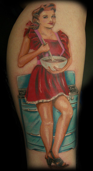 Keyword Galleries Color Tattoos Pin Up Tattoos Custom Tattoos