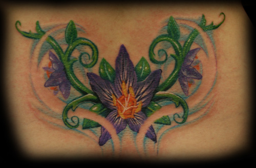 flower tattoos on back. Flower Tattoos,