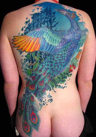 peacock tattoo