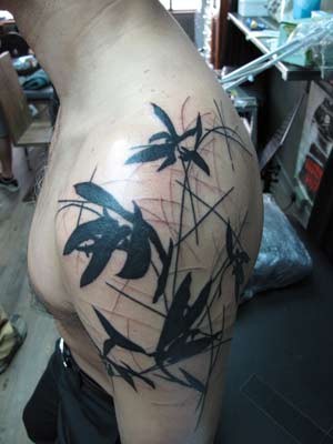 Looking for unique Tattoos? Plant leaves tattoo · click to view large image