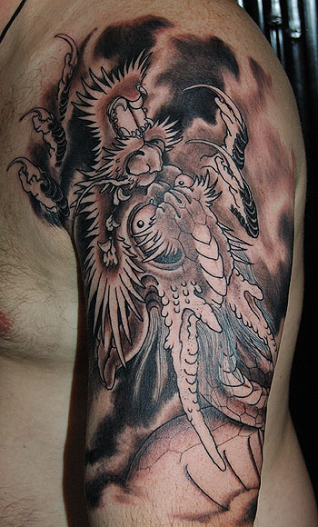 dragon tattoos black and grey. Comments: lack and grey