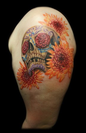 Comments This is a semitraditional Dia de los muertos sugar skull