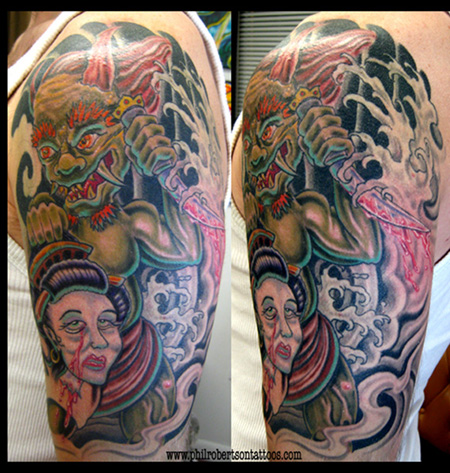  previous next Looking for unique Tattoos Oni