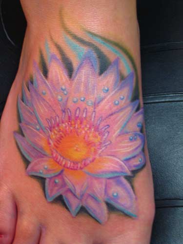 Lotus Flower Tattoo On Foot. Lotus Flower Tattoo Foot