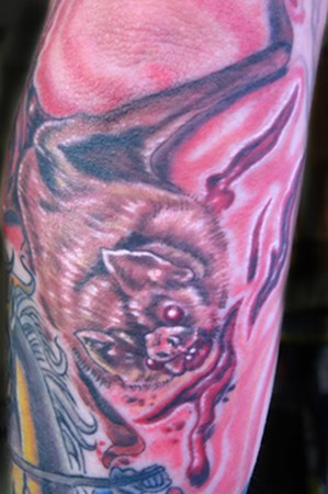 vampire bat tattoo