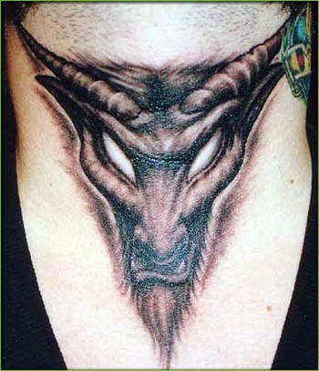 Devil Tattoos on Looking For Unique Evil Tattoos Tattoos  Devil Neck Tattoo