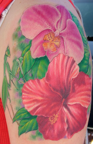 orchids tattoo