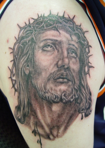 jesus christ tattoos. Larry Brogan - Jesus Christ