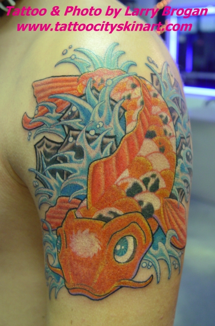 koi dragon tattoos. Looking for unique Fantasy Dragon tattoos Tattoos? Happy Little Koi. click to view large image. Keyword Galleries: Color tattoos, Nature Animal Wildlife