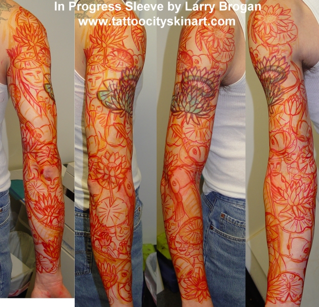 Looking for unique Coverup tattoos Tattoos Koi Pond Sleeve