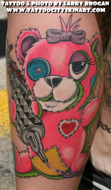 Tattoos Cartoon tattoos Pink Tattooing Teddy Bear