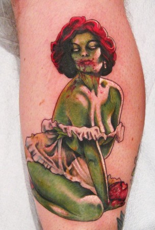 Pick My Husband 39s Zombie PinUp Tattoo