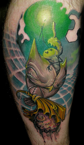 Tattoos Comic Book tattoos Craola leg sleeve click to view large image