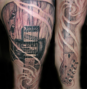 Looking for unique Luca Natalini Tattoos? bruces guitar