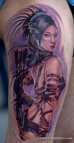 Remis Tattoo - Warrior Girl