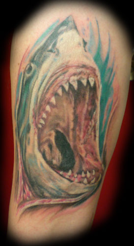 skin rip tattoo. Comments: great white skin rip