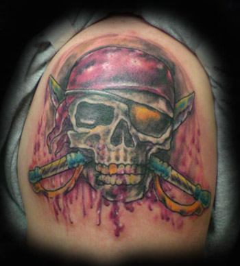 personal note: probably the best evil dead 2 skull tattoo I&#8217;ve