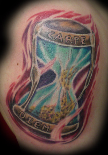 Lettering Tattoos. Carpe Diem. Now viewing image 1 of 1 previous next