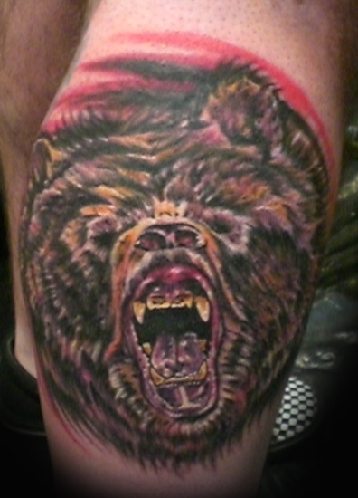 Nature Animal Bear Tattoos. brown bear portrait