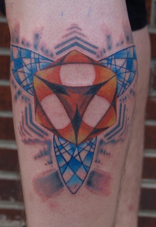 Comments: Geometric Tattoo Design that I put together based on the client's 