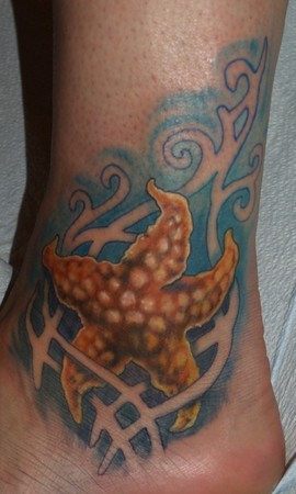 starfish tattoo. Starfish Tattoo on Ankle