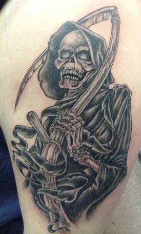 grim reaper tattoo. The Reaper
