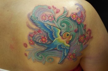 Heart Wing Tattoos