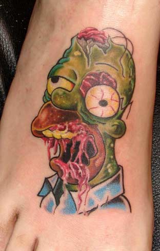 Evil Zombie Tattoos