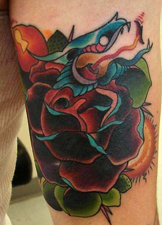 old school roses tattoo. Old School Tattoos,