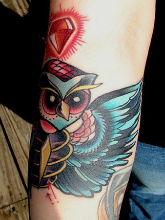 Tattoo Symbols - Popular Tattoo Owl and Motifs -021