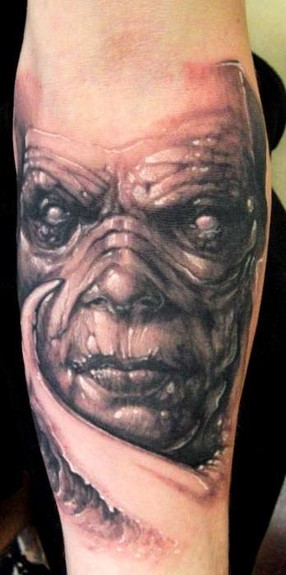 Looking for unique Tattoos? Creepy Faces · click to view large image